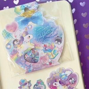 Unicorn sticker flakes